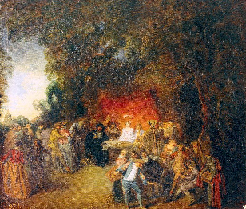 WATTEAU, Antoine The Marriage Contract china oil painting image